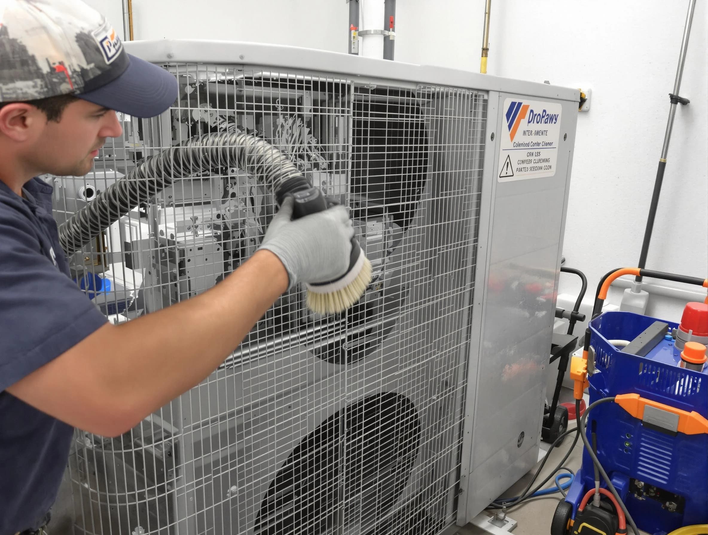 Eagle Mountain Air Duct Cleaning specialist performing precision AC coil cleaning for improved system performance in Eagle Mountain