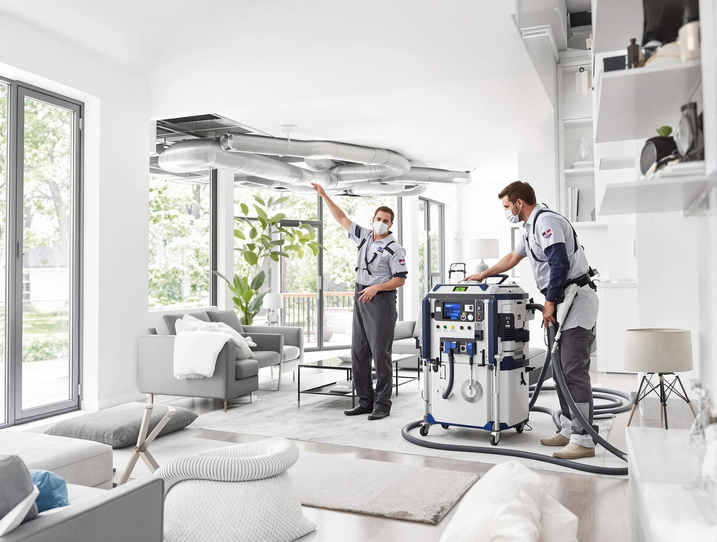 Eagle Mountain Air Duct Cleaning professional conducting pure air duct cleaning with state-of-the-art equipment in Eagle Mountain