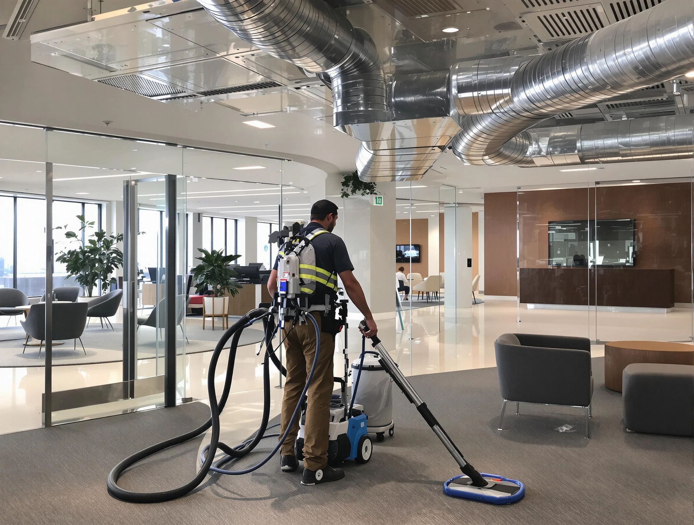 Commercial duct cleaning service by Eagle Mountain Air Duct Cleaning in Eagle Mountain