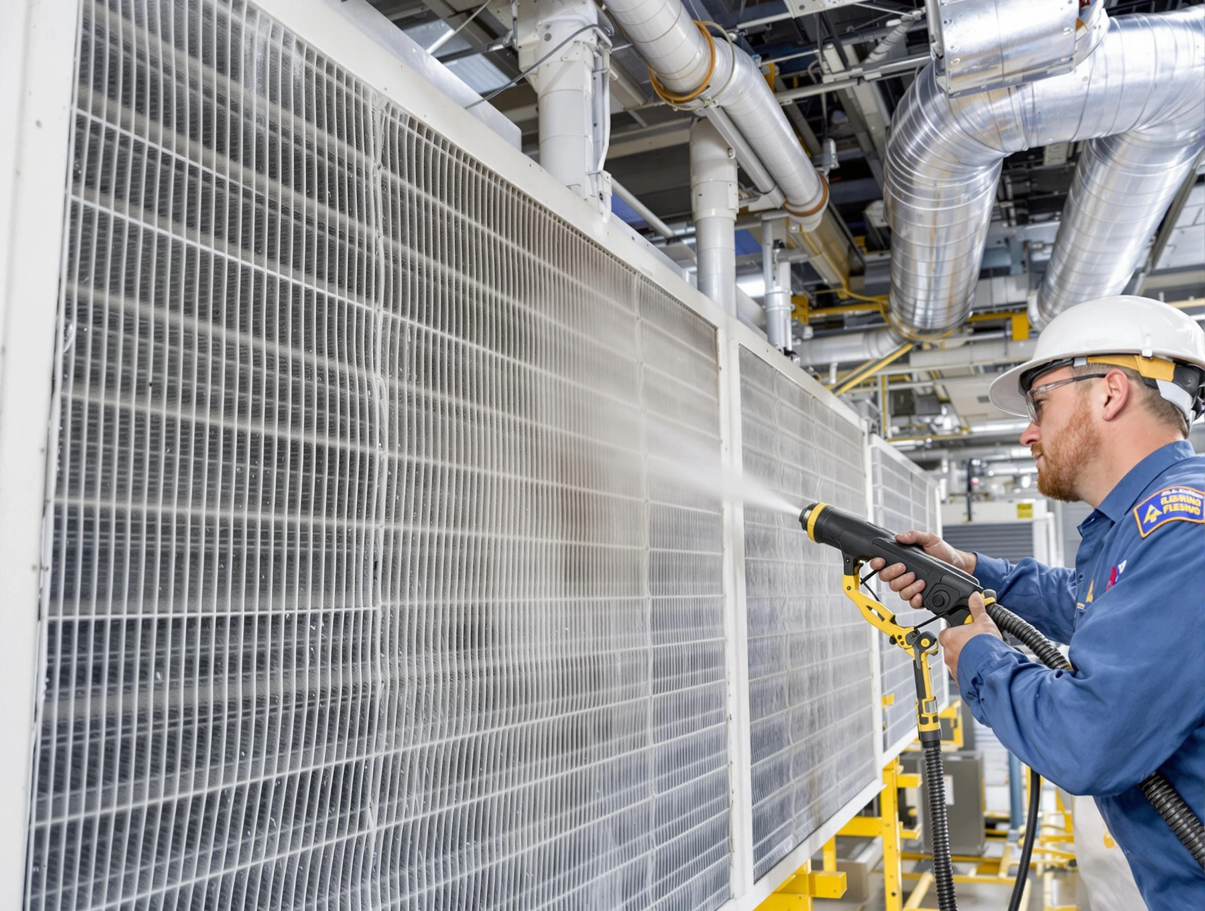 Professional commercial coil cleaning by Eagle Mountain Air Duct Cleaning in Eagle Mountain